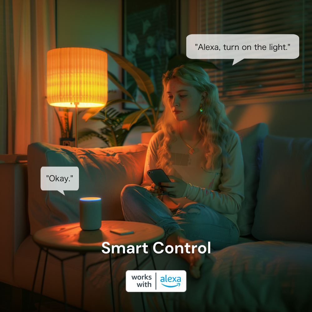 Enjoy simple setup and stable connections with the Sengled Bluetooth White 2700K A19/E26. Connect your smart bulbs to Alexa devices in seconds. Remotely control lights via the Sengled Bluetooth App or voice commands with Amazon Alexa. Adjust brightness from 5% to 100% to create the perfect ambiance throughout the day. With Sengled's Bluetooth Low Energy 5.0 Mesh technology, you can extend the reach of your smart lighting system for whole-home installations.